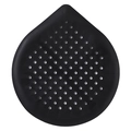 Copertura dello scarico in silicone nero e filtro cattura capelli per bagno e cucina - Stile Goccia d'Acqua Nero