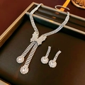 Macro shot of sparkling heart and star jewelry set with rhinestone butterfly pendant - Butterfly Design / Silver