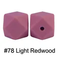 Perline in silicone ottagonali 17mm in legno di sequoia chiaro per fai-da-te - 78# Sequoia Chiaro