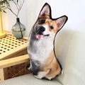 Niedliches Corgi Plüschtier Hundekissen für Sofa, gemütliche Wohndeko Dekokissen - Corgi 25*50cm