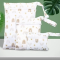 Three-piece waterproof diaper bags with rainbow sun patterns in multiple sizes - BF136 Rainbow Sun