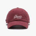 Classic burgundy cotton baseball cap with white 3D Cherie BE WORTH embroidery - Adjustable / Burgundy