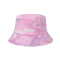 Αμφίπλευρο καπέλο bucket tie-dye σε ροζ και μωβ για ηλιακή προστασία από βαμβάκι - Ένα μέγεθος / Ροζ Μοβ Tie Dye