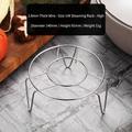 Support de cuisson vapeur en inox de 14cm de diamètre avec pieds hauts de 6,5cm - Fil 2,8mm 14# Haut (Diam 14cm/Haut 6,5cm)
