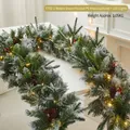 2m Snowy PE Mix Garland With Light