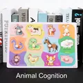 Wooden animal puzzle board for kids featuring twelve zodiac animals and easy-grip pegs - A027 Zodiac Animals Recognition