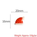 Mini bonnet de Noël en résine avec étoiles pour loisirs créatifs, 20mm x 16mm taille - Environ 2 cm / Style 14-Bonnet de Noël