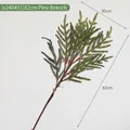 Artificial pine branch in dark green, 82x30cm size, ideal for Christmas decoration - (x240491) 82cm Pine Branch