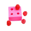 Stampo in silicone rosa per lamponi in cioccolato e decorazioni fai-da-te - 17-766 (Lampone Quadrato) / Rosa
