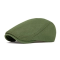 Army green mesh ivy cap with breathable summer fabric and durable stitching - Adjustable / Light Green