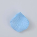 Single realistic blue non-woven silk rose petal with textured fiber detail - Light Blue