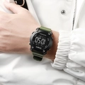 Waterproof digital sports watch with army green strap and large dial for outdoor activities - Army Green
