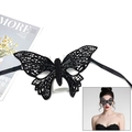 Elegant black lace butterfly mask for women with fine hollow weaving for parties - 07 Wings