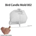 3D bird shaped silicone mold for DIY candles and resin crafts with dimensional details - No. 2 Bird
