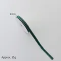 Classic dark green 1.0cm ribbon with white stitched edge on white spool for gift wrapping - 1.0cm Green