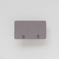 Detail of olive green faceted gemstone earrings in a classic silver four-claw setting - August: Olive Green