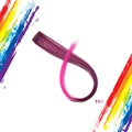 Pink and purple gradient clip-in straight hair extension with smooth texture - Purple Pink Gradient (55H)
