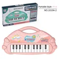 Pink 13-key portable electronic piano toy for children with colorful packaging box - Handbag Style / Pink