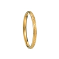 Minimalist 2mm gold stainless steel ring with half polished and half frosted finish - US 5 / 2mm / Gold