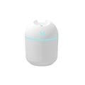 Mini portable USB humidifier with colorful LED lights and white cylindrical design - Y-Shape / White