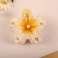 8cm Rhinestones On White Background With Yellow Accents Standard