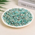Natural turquoise crushed stones in a white bowl for home aromatherapy and decoration - Amazonite (5-7mm) 100g