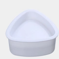 Stampo singolo triangolare in plastica bianca per onigiri e riso fai-da-te bimbi - Bianco / Piccolo