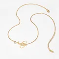 Collier prénom Audrey personnalisé doré avec une chaîne délicate en acier inoxydable - Style Personnalisé Lettre Audrey Doré (B387)