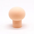 Pink mushroom head makeup sponge blender with soft texture on a clean white background - Replacement Head / Nude
