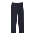 Pantaloni da donna slim a vita alta blu scuro a righe sottili per uno stile formale - XS / Pantaloni e gonne / Riga Blu Notte