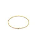 Minimalist S925 sterling silver slim bangle with polished 18k gold plated finish - Inner Diameter 60mm / K Gold