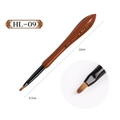 Pinceau nail art japonais en bois de noyer HL-09 pour peinture florale et lignes fines - Stylo Chrysanthème (HL09)