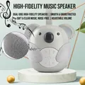 Portable koala-shaped baby sleep sound machine with dual high-fidelity speakers - Koala / Gray