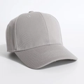 Minimalist light grey cotton baseball cap with adjustable strap for sun protection - One Size / Gray