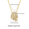 Detailed view of the letter Q pendant size 1.86x1.35cm with a 40+6cm adjustable chain - Letter Q Style (KN0422-Q)