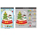 Stickers de Noël bonhomme de neige 20x30cm avec spécifications détaillées des tailles - BQ130 Boule à Neige Bonhomme de Neige