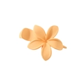Matte orange frangipani flower hair claw clip for elegant women styling - Bulk Packaging / Matte-Yellow