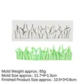 Grass and reed pattern silicone mold for fondant cake decorating with size specifications - Gray