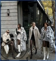 Detailed view of women's leopard print faux fox fur coat with an elegant notch lapel - S / White Spotted Leopard