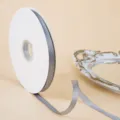 Rotolo nastro di raso grigio 1cm largo e 100 yards lungo per regali e decorazione casa - 1.0cmx100 Iarda / Grigio