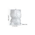 Cartoon mummy silicone mold for DIY Halloween candles and resin crafts with measurements - Small Mummy