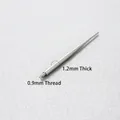 1.2mm stainless steel piercing guide rod with 0.9mm external threading for body jewelry - 0.9mm Thread x 1.2mm Rod