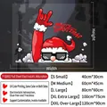 Detailed size chart for Santa Claus Christmas window static stickers in various dimensions - Creative Santa Claus P-SD082 / S Small