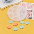 Round silicone mold with 10 cloud cavities for DIY fondant and chocolate craft - 10-Cavity Cloud (162#)