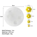 8cm sunflower silicone mold for DIY candles and soaps with various sizes of daisy flowers - Mini Daisy F700-3