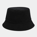 Primer plano de la textura de pana negra y el ala del sombrero de pescador liso - M (56-58cm) / Negro