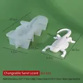 Molde de silicona para crear modelos de lagarto de arena realistas con textura de piel fina - Agama de cabeza de sapo variable DJ-153