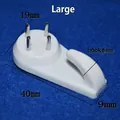 Large white seamless wall hook with four steel nails for heavy picture frames - Large (40x19x9mm) / White