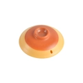 Miniatura coperchio pentola in terracotta ABS per casa delle bambole DIY arancione - Coperchio della Pentola (Colore Misto)