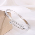 【146】silver Four-leaf Flower Diamond Pack
